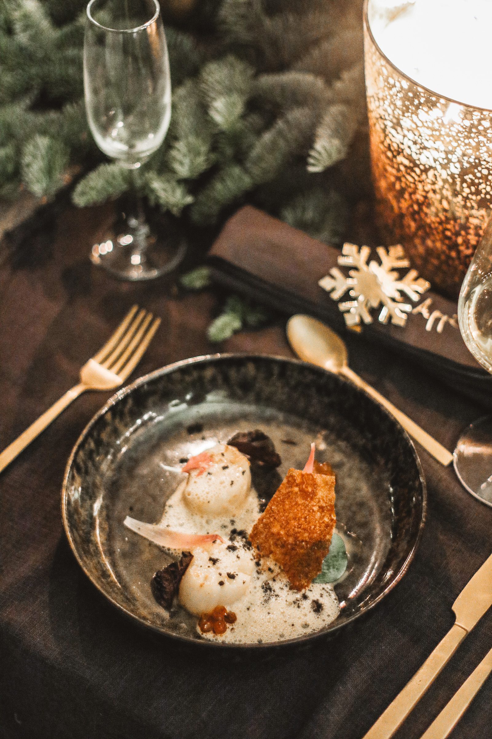 Idée de décoration de table de Noël