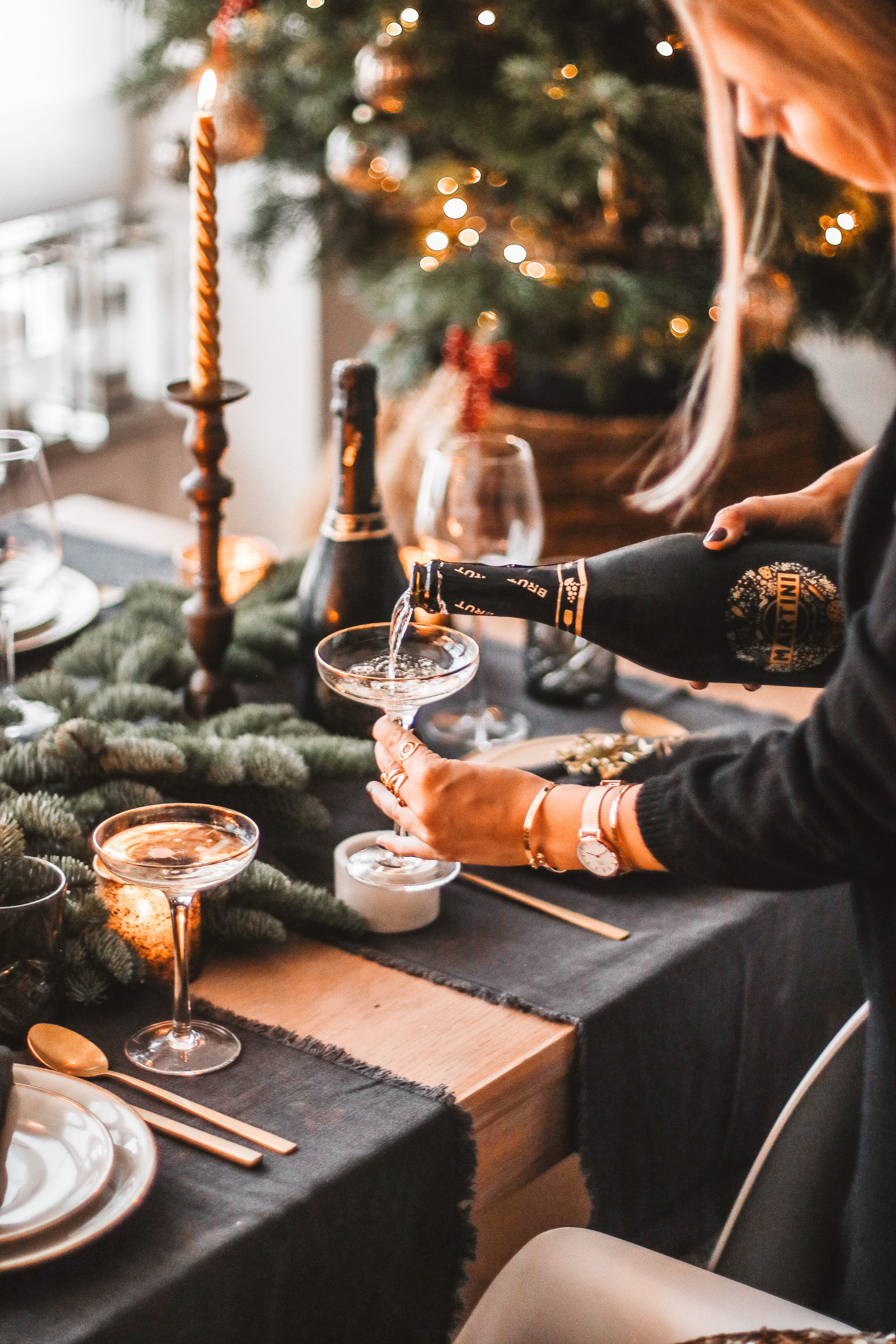 Idée de décoration de table de Noël