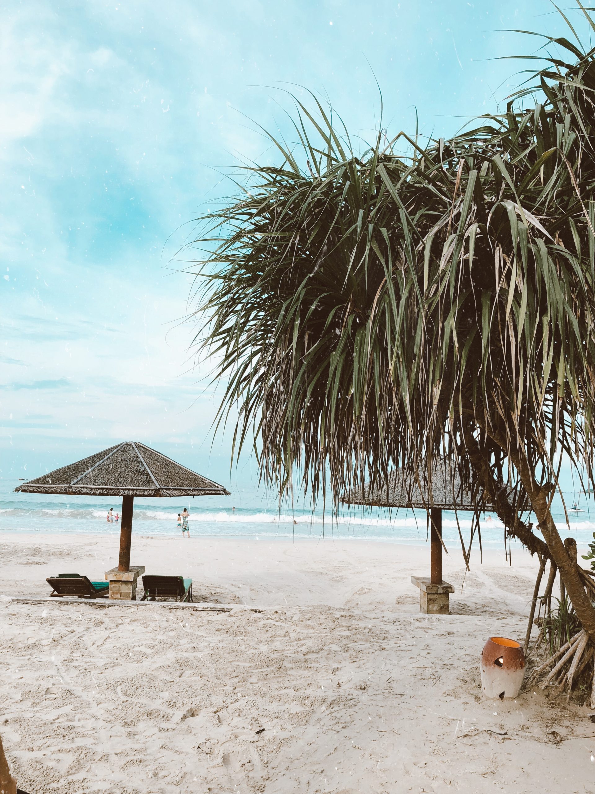 île de Bintan : plage de sable blanc