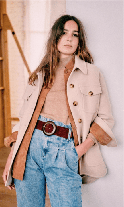manteau beige sezane
