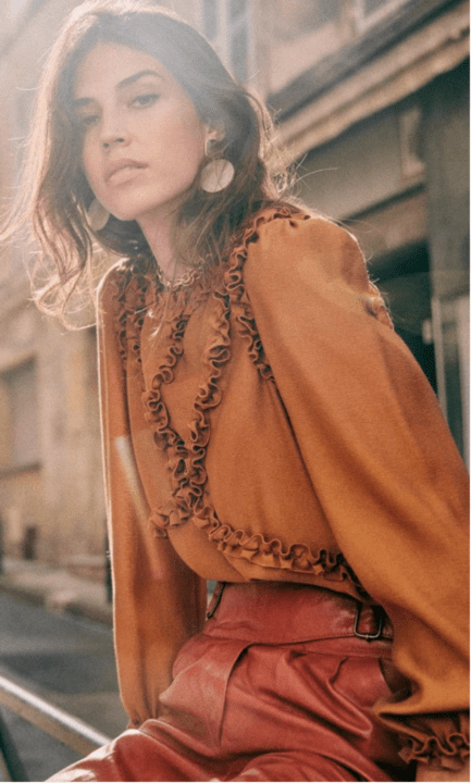 blouse café sezane