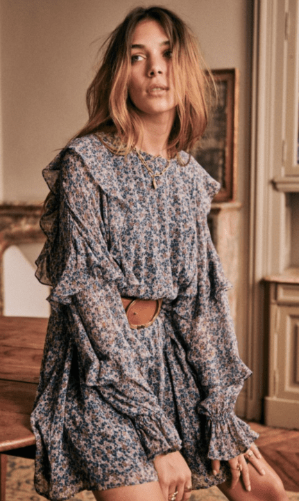 robe fleurs sezane