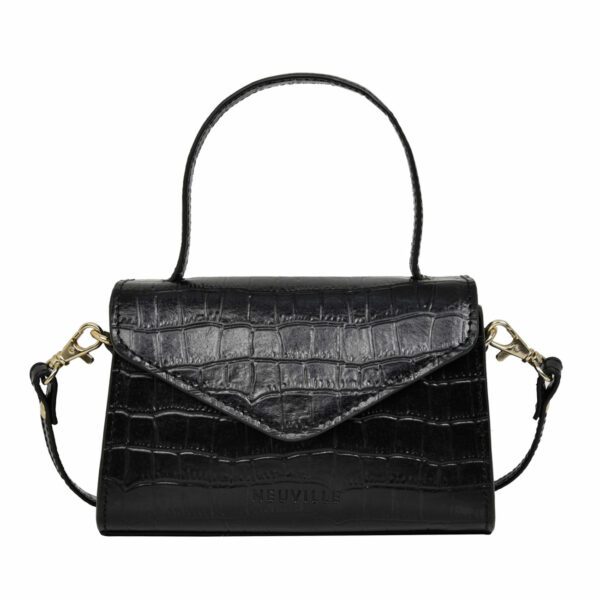 Sac noir croco - Neuville bags