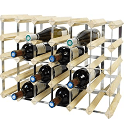 Range bouteilles de vins en bois modulable - amazon