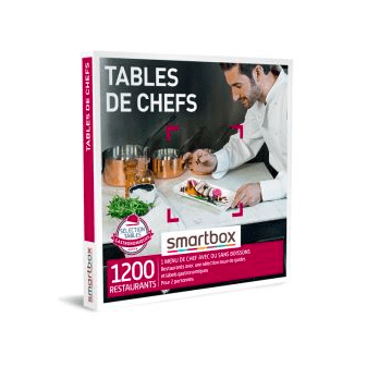 Coffret cadeau Smartbox Tables de chefs Fnac