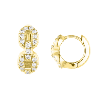 Boucles d'oreille hoop lock - Imagin