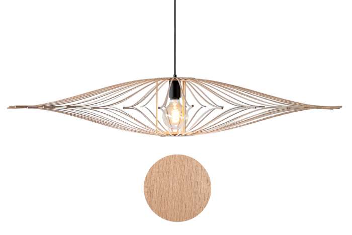 Lumière: suspension en bois clair - Art Maker
