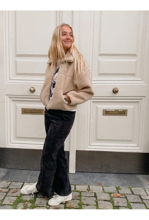 Manteau en doudou beige - We love serious