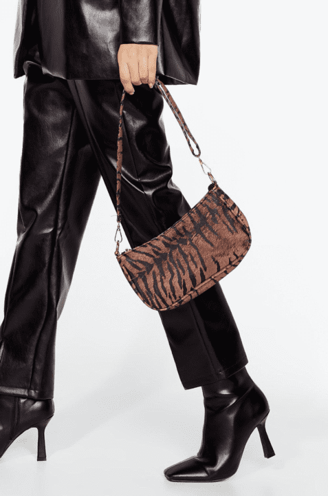 sac imitation léopard