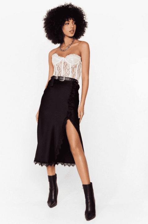 jupe satin nastygal