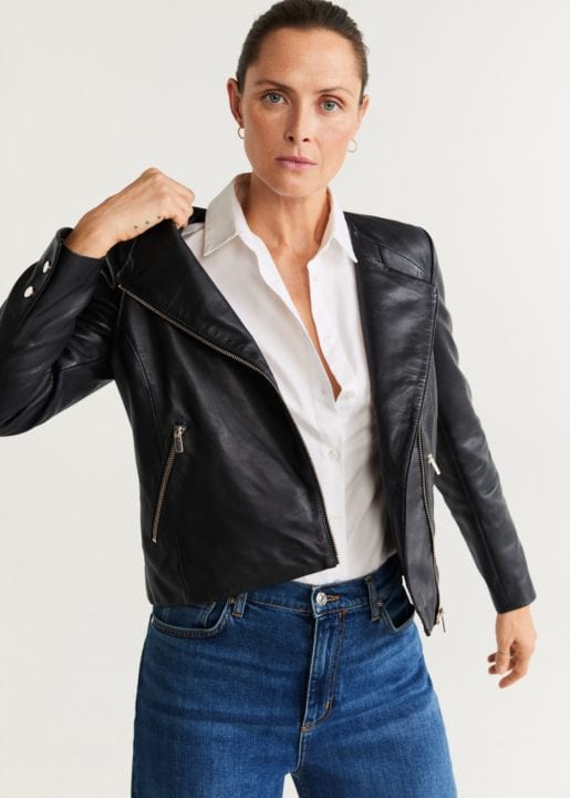 veste cuir mango