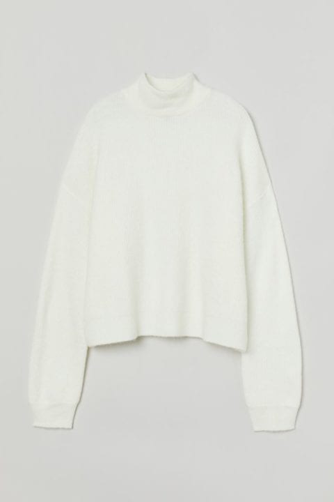pull hm blanc
