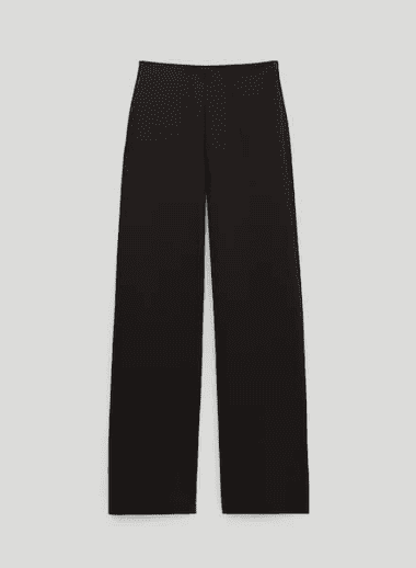 Pantalon en maille noir Massimo Dutti