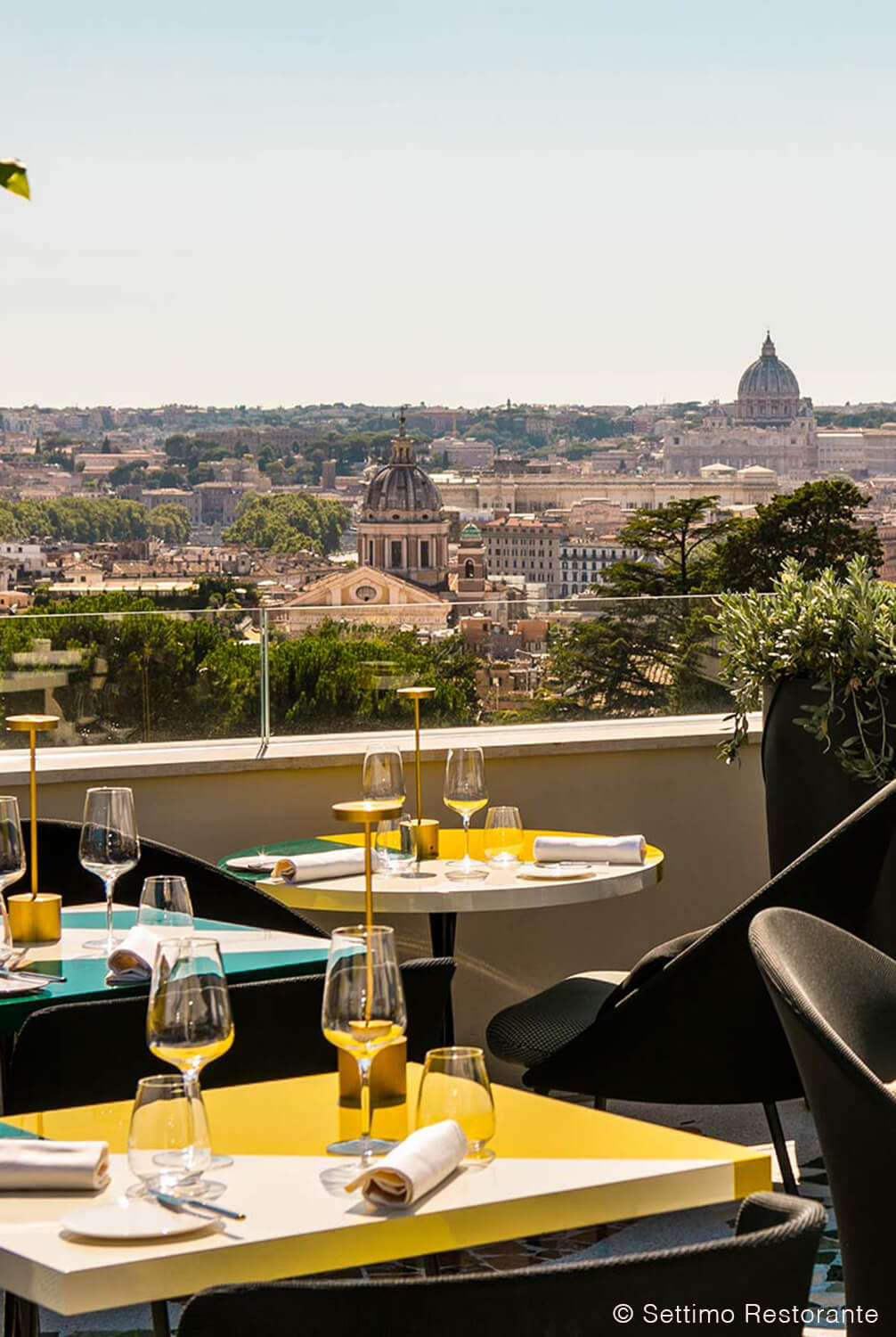 Restaurant et bar rooftop Setimmano Rome