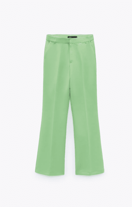 pantalon vert zara