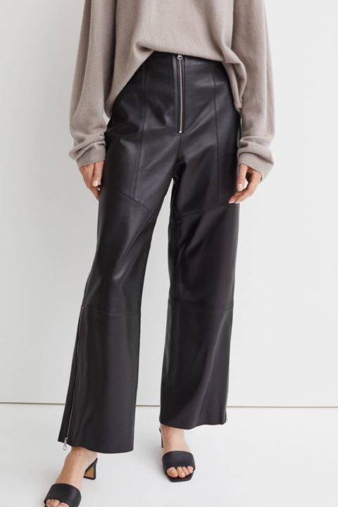 pantalon cuir H&M