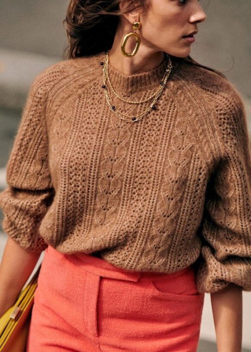 maille camel hiver