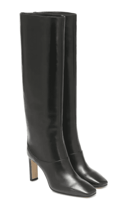 bottes noires cuir hiver