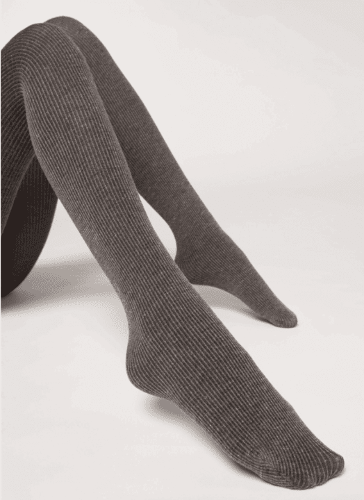 bas collants gris cachemire