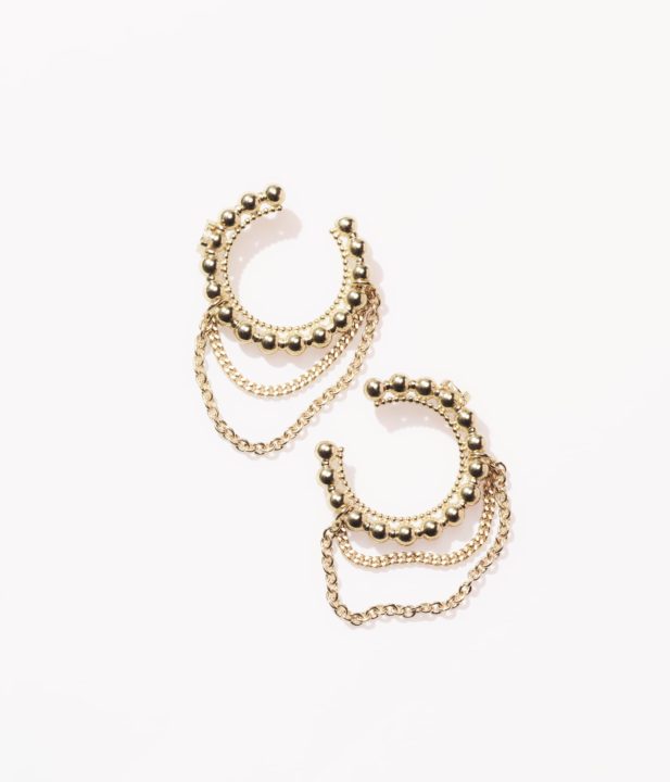 boucles d'oreilles rondes strass