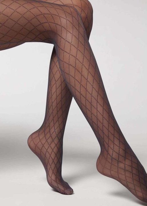 collants carreaux fishnet
