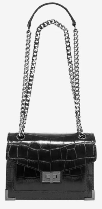 sac noir chaînes