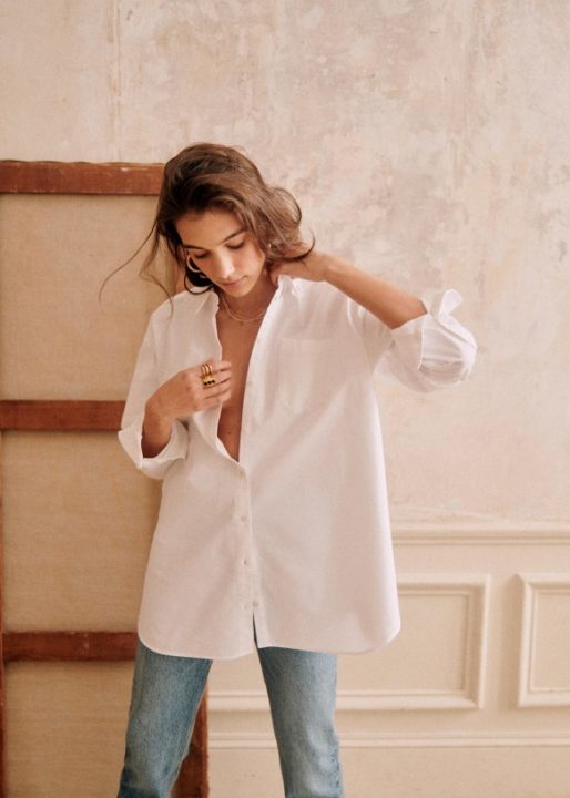 chemise max sezane blanche