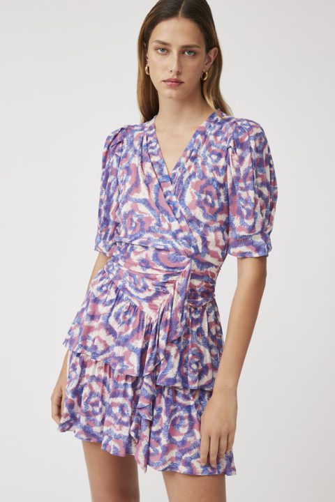 robe suncoo imprimé violet
