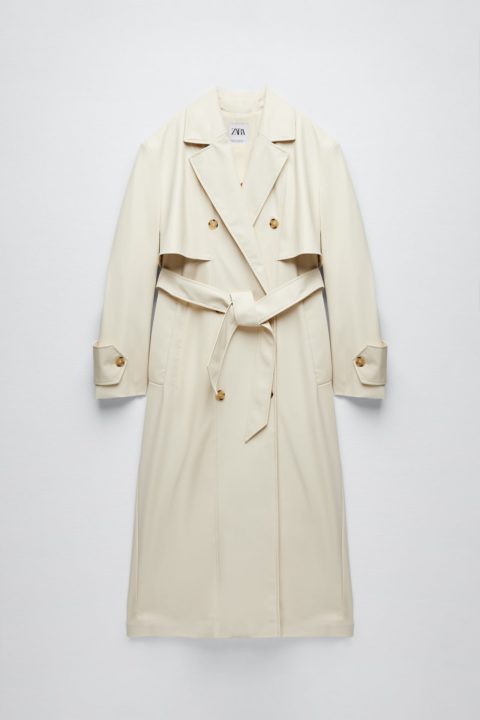 Trench blanc Zara