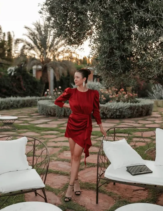 Robe de Soirée Rouge - Marrakech