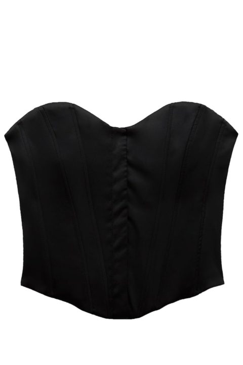 Corset noir Zara - Mon dressing