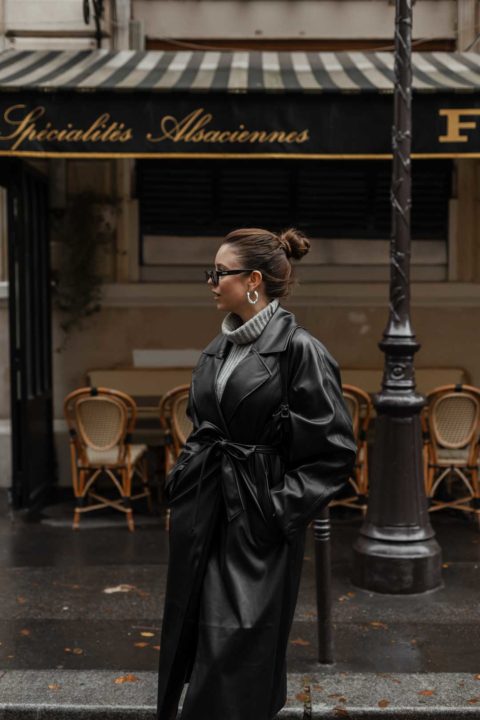 Trench coat noir femmes : la tendance intemporelle à adopter cet automne