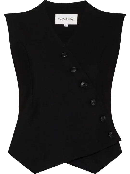 Veston Noir Asymétrique The Frankie Shop