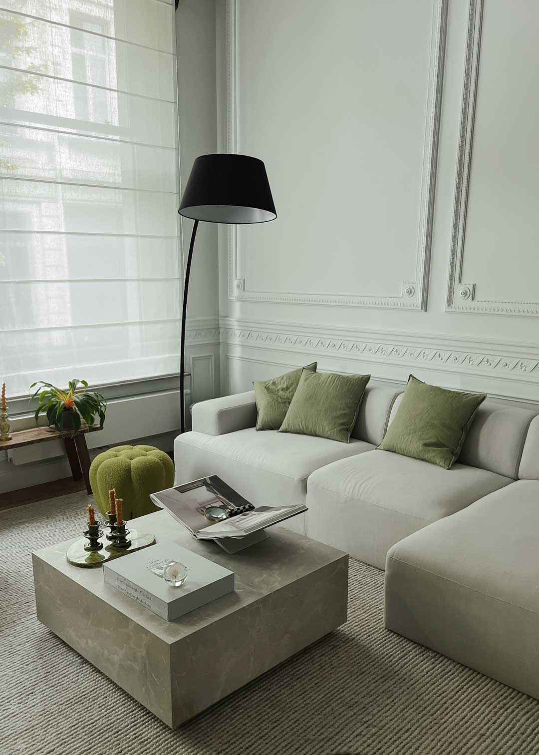 living room green Melva Westwing sofa