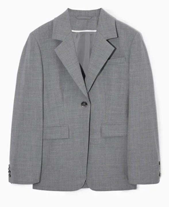 blazer gris femme Cos