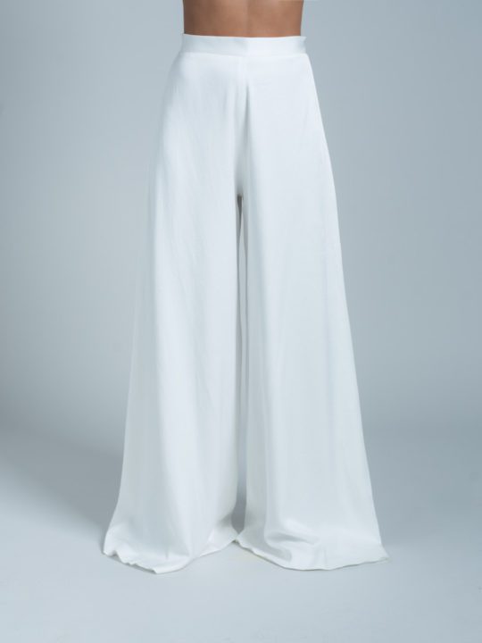 pantalon blanc large femme Rime Arodaky