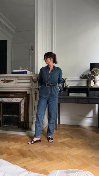 tenue femme combinaison en jean American Vintage