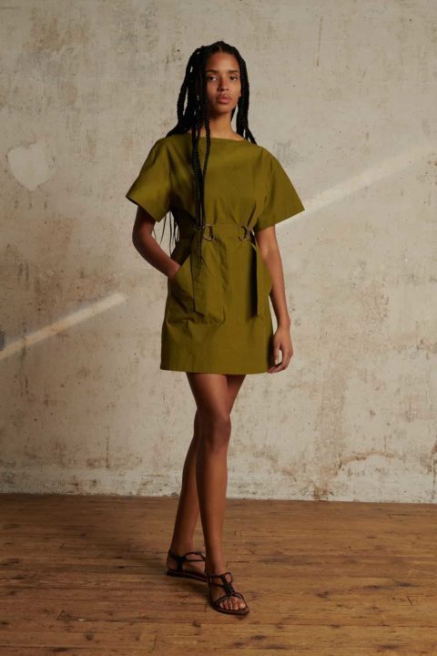 robe courte modèle Tanzanie vert Soeur