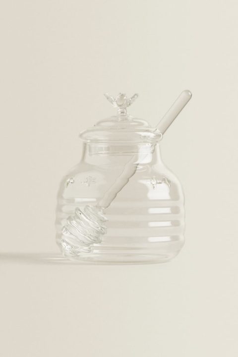 pot à miel en verre avec cuillère Zara Home