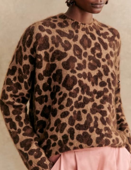 Pull en laine motif léopard - Sezane