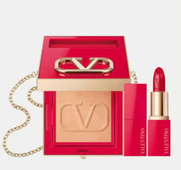 Go-Clutch 2 en 1 : poudre et rouge à lèvre Valentino beauty - Galerie Lafayette