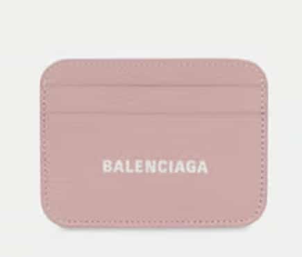 porte carte rose Balenciaga aux Galeries Lafayette