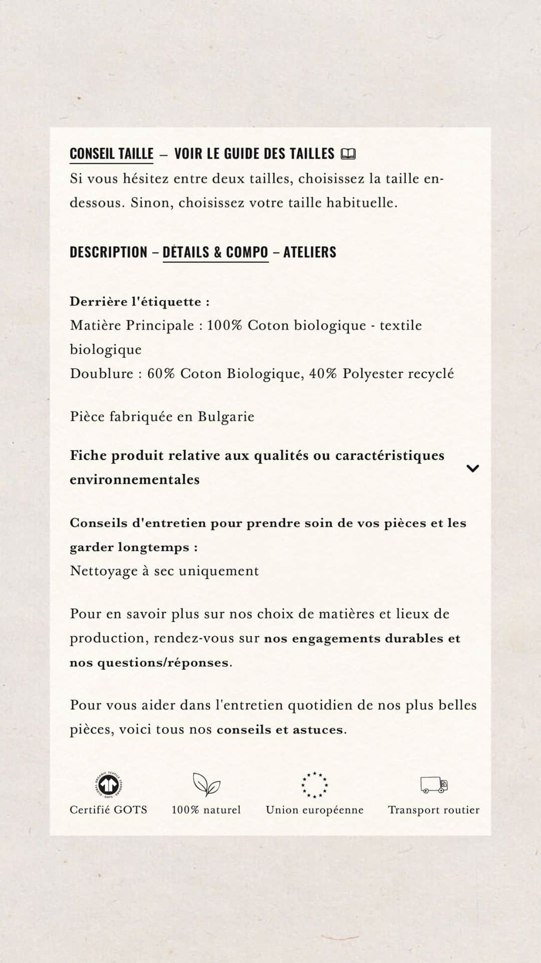 Composition trench Clyde Sezane