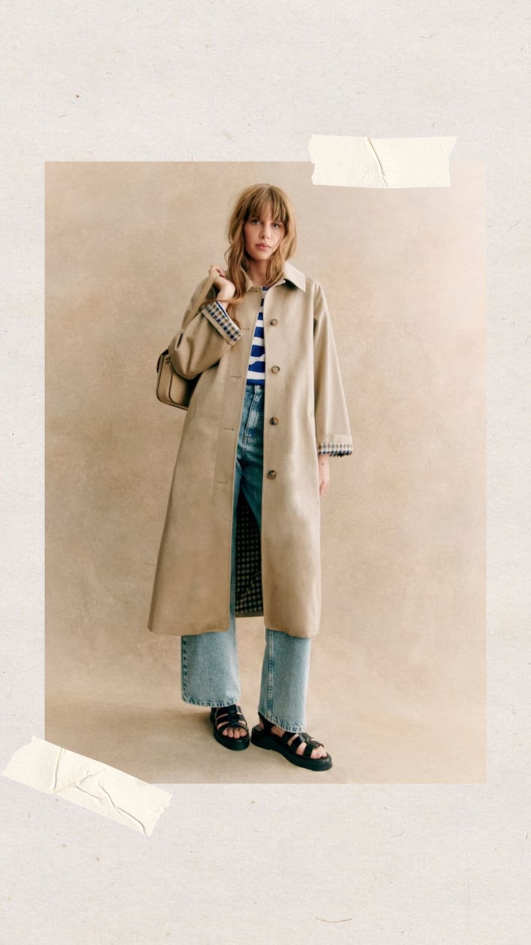 Sezane avis : trench Clyde beige clair