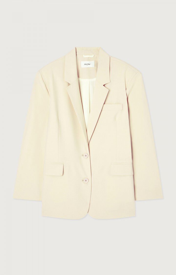 garde robe capsule : blazer oversize écru American Vintage