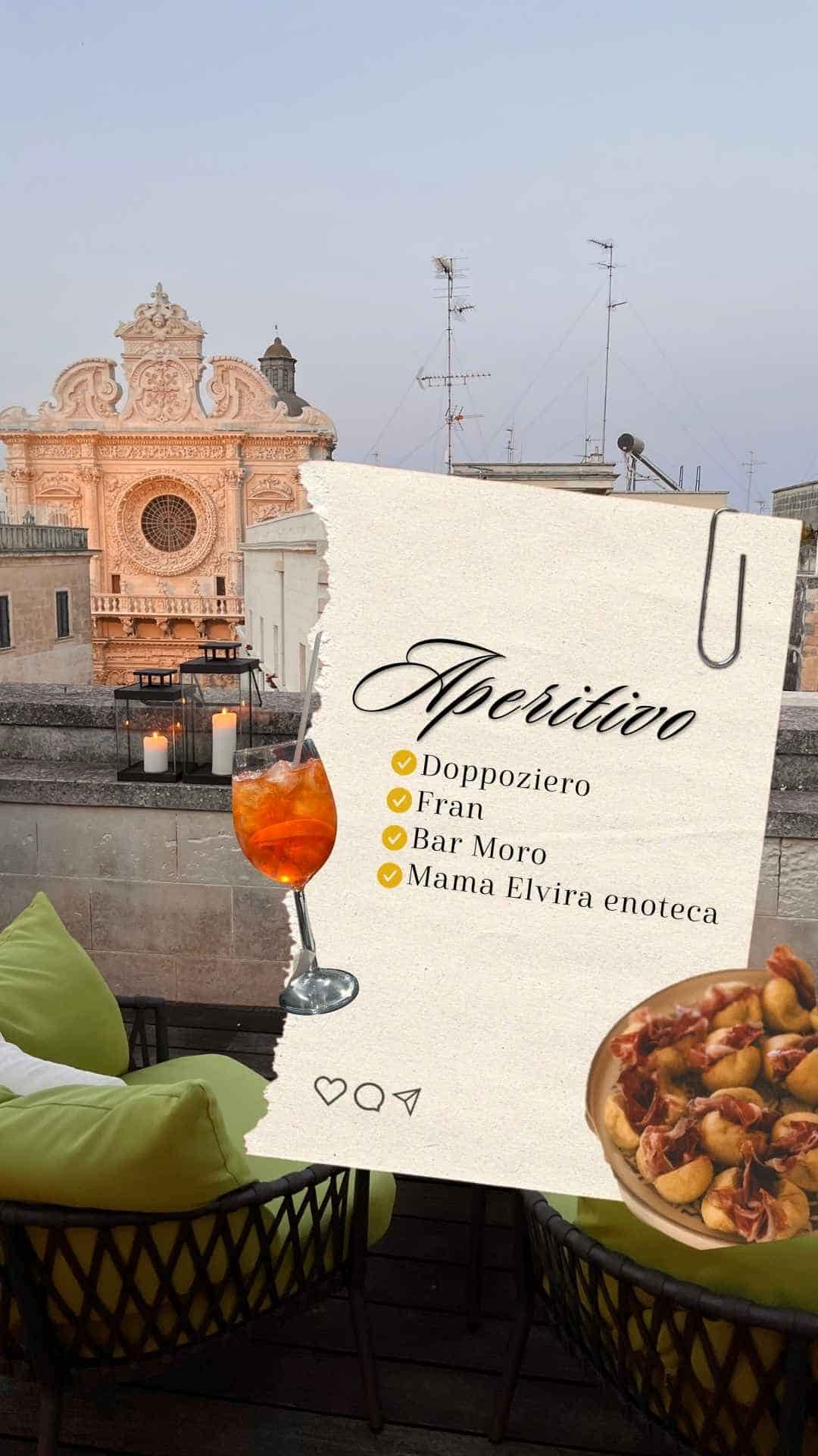 où prendre l'apéro à Lecce