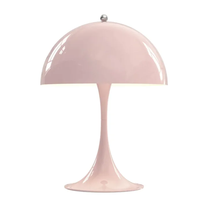 lampe de table en métal rose Panthella Made In Design