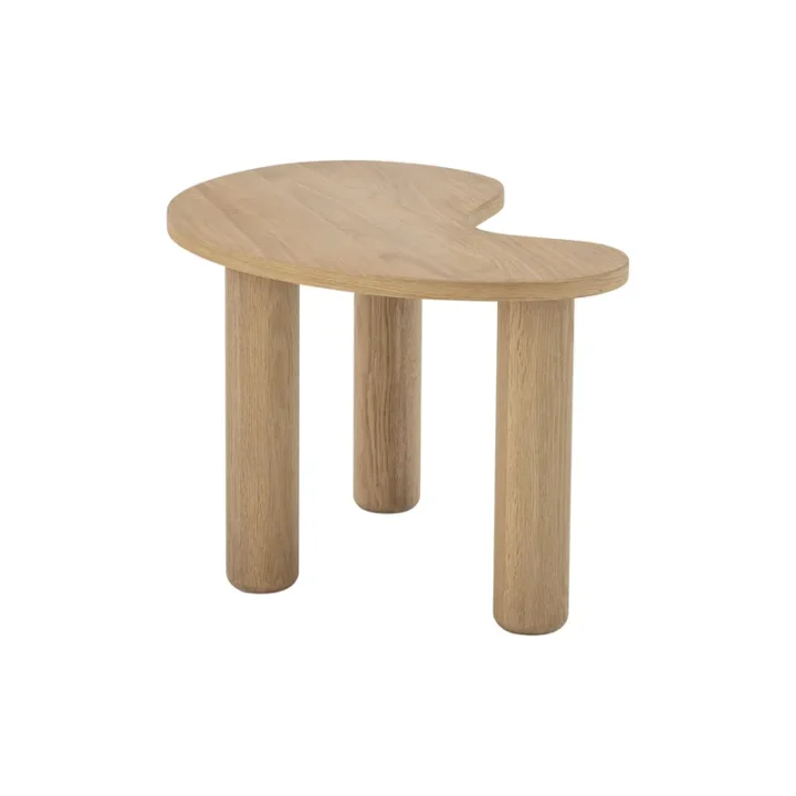 table basse en bois naturel forme organique Made In Design