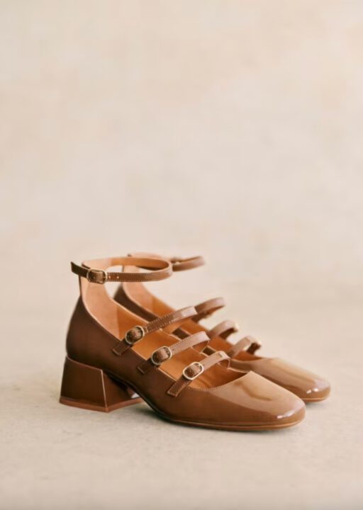 babies taupe petit talon Sézane