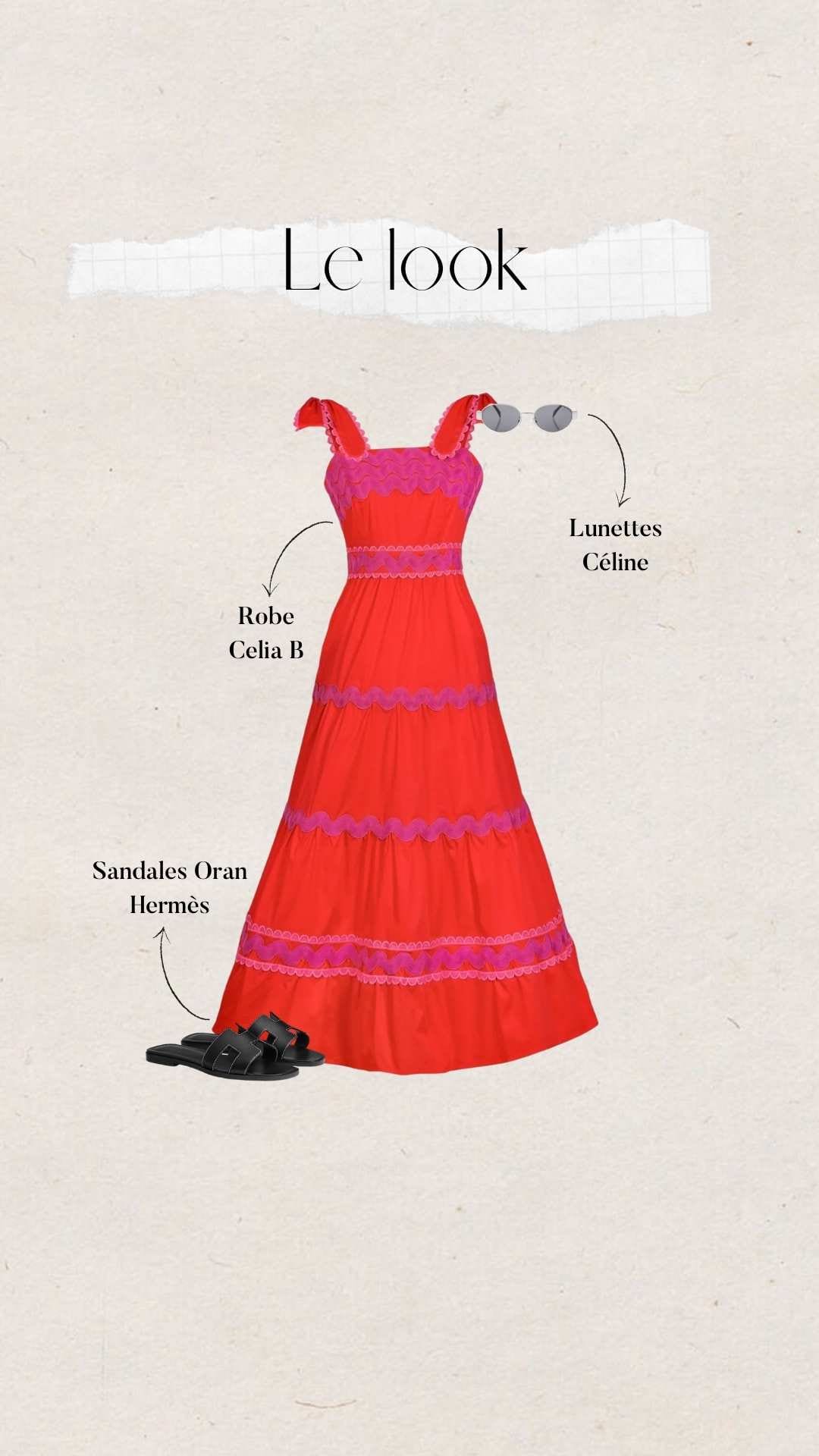 tenue mariage septembre : robe rouge pour une cérémonie en automne